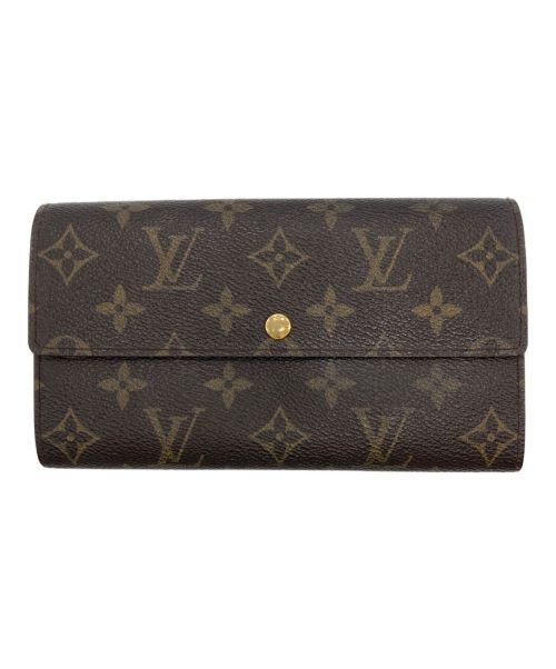 LOUIS VUITTON（ルイ ヴィトン）LOUIS VUITTON (ルイ ヴィトン) ポシェット・ポルトモネ クレディ ブラウンの古着・服飾アイテム