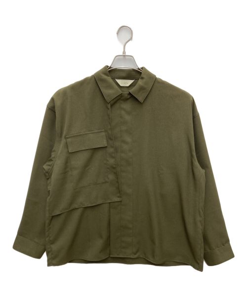 jieda（ジエダ）jieda (ジエダ) FLAP POCKET SHIRT カーキ サイズ:２の古着・服飾アイテム