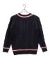 bellmore (ベルモーレ) EMBLEM LS V-NECK KNIT ブラック サイズ:M：6000円