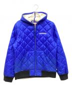 SUPREME×INDEPENDENTシュプリーム×インディペンデント）の古着「Quilted Nylon Jacket」｜ブルー