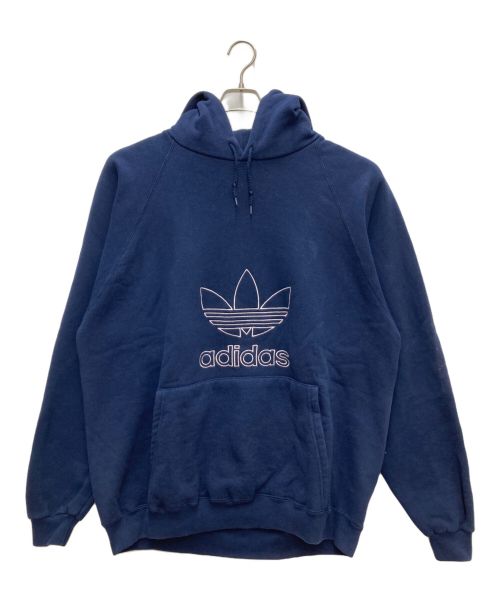 adidas（アディダス）adidas (アディダス) プルオーバーパーカー ネイビー サイズ:XLの古着・服飾アイテム