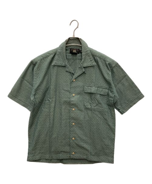 RRL（ダブルアールエル）RRL (ダブルアールエル) オープンカラーシャツ グリーン サイズ:Mの古着・服飾アイテム