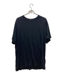 YOHJI YAMAMOTO（ヨウジヤマモト）の古着「シワ加工Tシャツ」｜ブラック