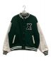 X-LARGE（エクストララージ）の古着「OG VARSITY JACKET」｜グリーン×ホワイト