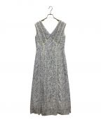 HER LIP TOハーリップトゥ）の古着「Robertson Tweed Long Dress」｜ブルー