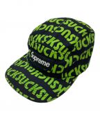 SUPREMEシュプリーム）の古着「Suck Camp Cap」｜グリーン×ブラック