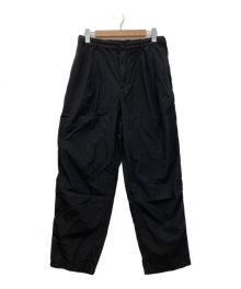 Graphpaper（グラフペーパー）の古着「Garment Dyed Poplin Tapered Slacks」｜ブラック