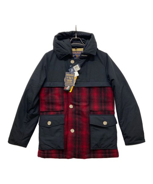 WOOLRICH（ウールリッチ）WOOLRICH (ウールリッチ) STAG WOOL PARKA ブラック×レッド サイズ:S 未使用品の古着・服飾アイテム