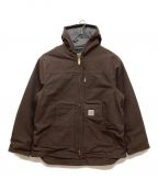 CarHarttカーハート）の古着「DUCK HOODED RIDGE COAT」｜ブラウン