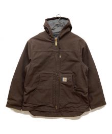 CarHartt（カーハート）の古着「DUCK HOODED RIDGE COAT」｜ブラウン