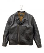 Bilt Buckビルトバック）の古着「Horsehide Double Flats Jacket”Lot.379”」｜ブラック