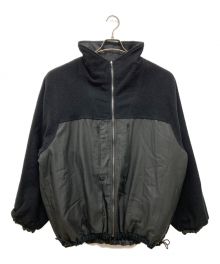 LIDnM（リドム）の古着「COTTON SILK REVERSIBLE ZIP」｜ブラック