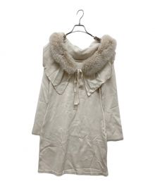 HER LIP TO（ハーリップトゥ）の古着「Ritz Faux Fur Mini Dress」｜ベージュ