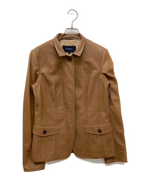 BURBERRY LONDON（バーバリーロンドン）BURBERRY LONDON (バーバリーロンドン) レザージャケット ブラウン サイズ:38の古着・服飾アイテム