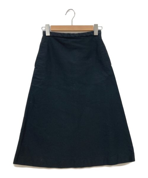 AURALEE（オーラリー）AURALEE (オーラリー) FINX MOLESKIN SKIRT ブラックの古着・服飾アイテム