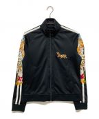 doubletダブレット）の古着「CHAOS EMBROIDERY TRACK JACKET」｜ブラック