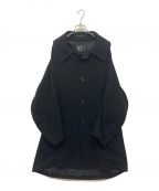 Y'sワイズ）の古着「AIRY MOSSER DESIGN SLEEVE COAT」｜ブラック