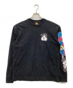 HUMAN MADE×VERDY VICKヒューマンメイド×）の古着「VICK LONG SLEEVE T-SHIRT/プリント長袖カットソー」｜ブラック