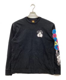 HUMAN MADE×VERDY VICK（ヒューマンメイド）の古着「VICK LONG SLEEVE T-SHIRT/プリント長袖カットソー」｜ブラック