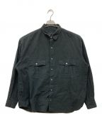 Porter Classicポータークラシック）の古着「ROLL UP FLANNEL SHIRTS」｜ブラック