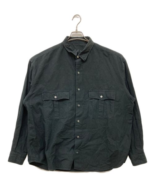 Porter Classic（ポータークラシック）Porter Classic (ポータークラシック) ROLL UP FLANNEL SHIRTS ブラック サイズ:XLの古着・服飾アイテム