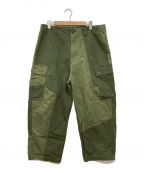 Porter Classicポータークラシック）の古着「OHARIKO ARMY PATCHWORK PANTS」｜オリーブ