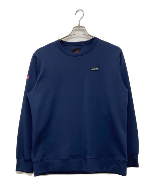 BRIEFING（ブリーフィング）BRIEFING (ブリーフィング) MENS 3D LOGO CREW NECK/メンズ3Dロゴクルーネック ネイビー サイズ:XLの古着・服飾アイテム