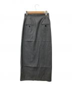 anukeアンヌーク）の古着「Twill Pocket Skirt」｜グレー