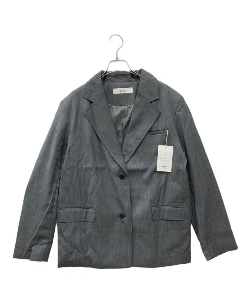 anuke（アンヌーク）anuke (アンヌーク) Twill Over Jacket グレー サイズ:38 未使用品の古着・服飾アイテム