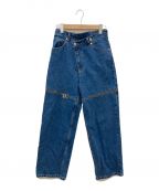 MAISON SPECIALメゾンスペシャル）の古着「Side Slash Denim Pants」｜ブルー