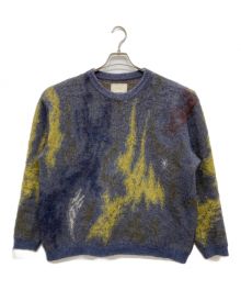 YOKE（ヨーク）の古着「STILL JACQUARD CREWNECK」｜ネイビー×イエロー