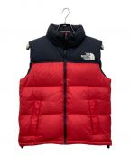 THE NORTH FACEザ ノース フェイス）の古着「NUPTSE VEST/ヌプシベスト/ダウンベスト/ND91633」｜レッド×ブラック