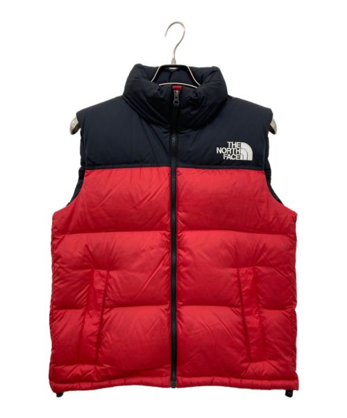 THE NORTH FACE（ザ ノース フェイス）THE NORTH FACE (ザ ノース フェイス) NUPTSE VEST/ヌプシベスト/ダウンベスト/ND91633 レッド×ブラック サイズ:Mの古着・服飾アイテム