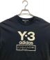 中古・古着 Y-3 (ワイスリー) Stacked Logo Tee ブラック サイズ:M：7800円