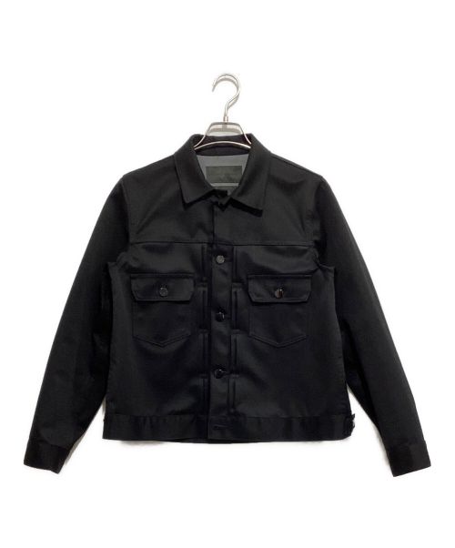 FUMITO GANRYU（フミトガンリュウ）FUMITO GANRYU (フミトガンリュウ) WATER RESISTANT PLEATED BLOUSON ブラック サイズ:1の古着・服飾アイテム