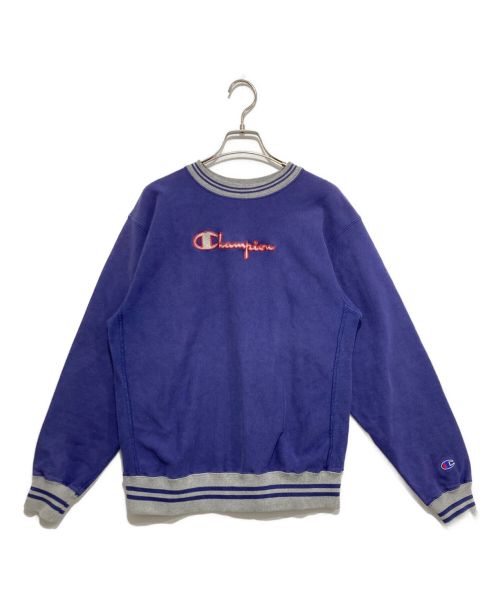 Champion REVERSE WEAVE（チャンピオン リバース ウィーブ）Champion REVERSE WEAVE (チャンピオンリバースウィーブ) ヴィンテージロゴスウェット ブルー サイズ:XLの古着・服飾アイテム