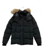 CANADA GOOSEカナダグース）の古着「WYNDHAM PARKA BLACK/ コヨーテファーダウンコート」｜ブラック