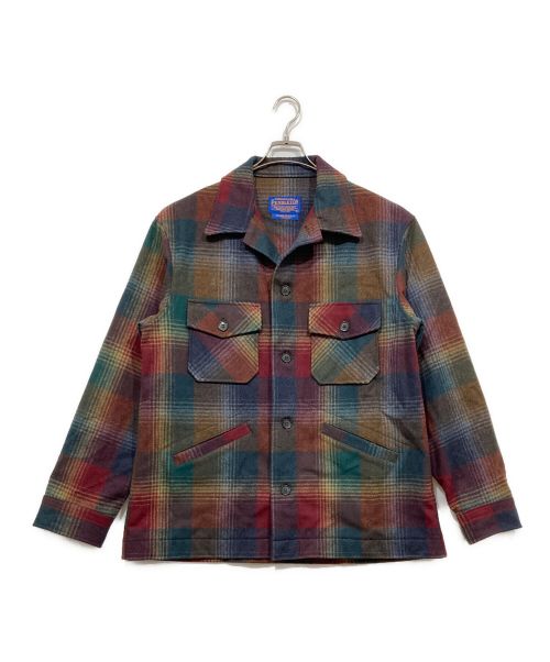 PENDLETON（ペンドルトン）PENDLETON (ペンドルトン) ネルシャツジャケット レッド×グリーン サイズ:Lの古着・服飾アイテム