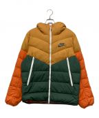 NIKEナイキ）の古着「WIND RUNNER FILL DOWN HOODIE JACKET」｜イエロー