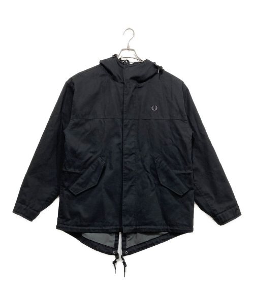 FRED PERRY（フレッドペリー）FRED PERRY (フレッドペリー) ヘビーツイルパーカー ブラック サイズ:Lの古着・服飾アイテム