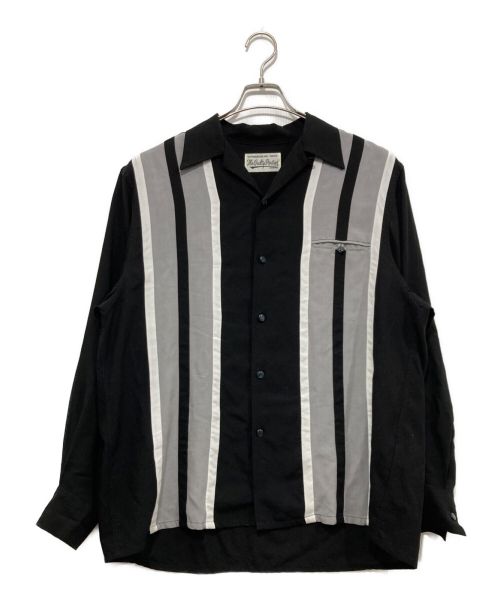 WACKO MARIA（ワコマリア）WACKO MARIA (ワコマリア) 2トーン 50's シャツ / TWO-TONE 50'S SHIRT ブラック サイズ:Sの古着・服飾アイテム