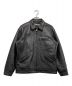 Schott（ショット）の古着「LEATHER TRACKER JACKET レザートラッカージャケット」｜ブラック