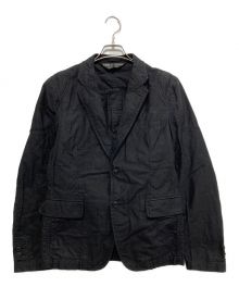 COMME des GARCONS HOMME PLUS（コムデギャルソンオムプリュス）の古着「ベストドッキングテーラードジャケット」｜ブラック