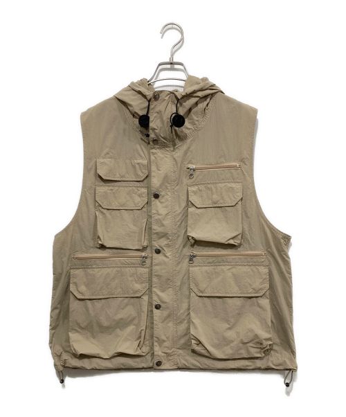 THE NORTHFACE PURPLELABEL（ザ・ノースフェイス パープルレーベル）THE NORTHFACE PURPLELABEL (ザ・ノースフェイス パープルレーベル) Nylon Ripstop Trail Vest ベージュ サイズ:Mの古着・服飾アイテム