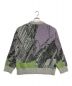 MAISON SPECIAL (メゾンスペシャル) Airy Mohair Abstract Prime-Over Crew Neck Knit Pullover パープル サイズ:1：7000円