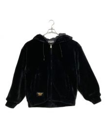 BUDSPOOL×Gakkin（バッズプール×ガッキン）の古着「FAUX FUR HOODED JACKET」｜ブラック