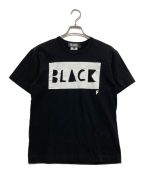 BLACK COMME des GARCONSブラック コムデギャルソン）の古着「BLACKプリントTシャツ」｜ブラック