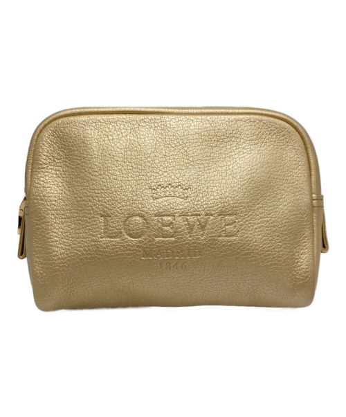 LOEWE（ロエベ）LOEWE (ロエベ) ポーチ ゴールドの古着・服飾アイテム