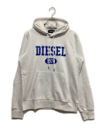 DIESEL（ディーゼル）の古着「カレッジロゴパーカー」｜ホワイト