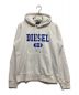 DIESEL（ディーゼル）の古着「カレッジロゴパーカー」｜ホワイト